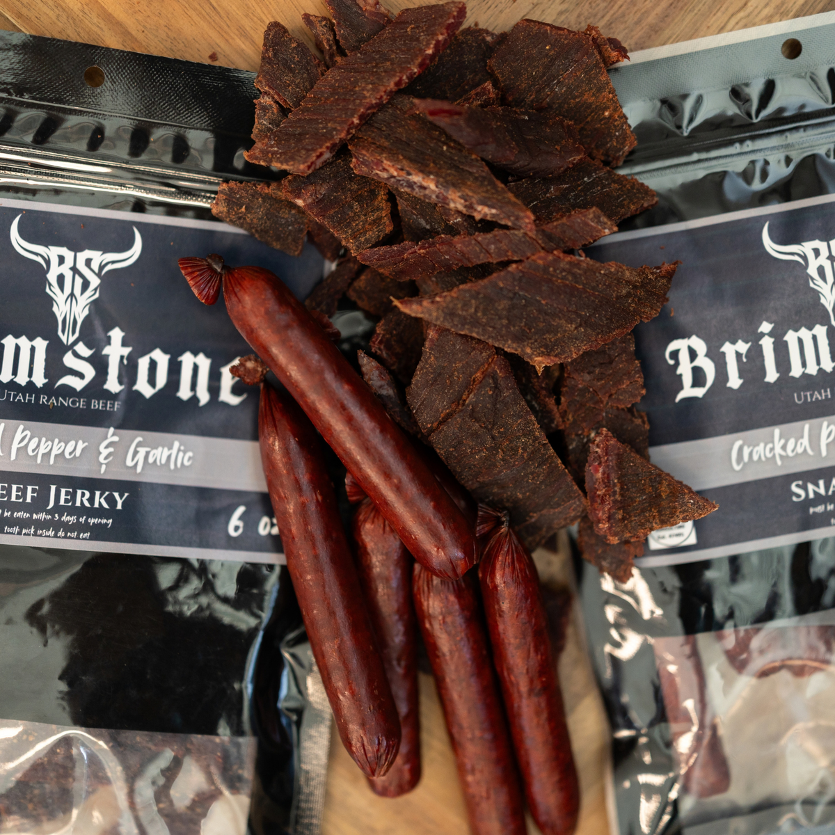 Cracked Pepper & Garlic Beef Jerky